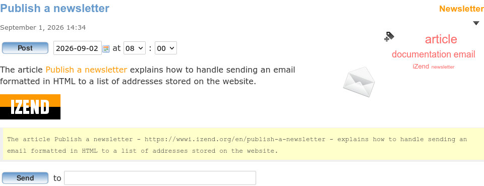 Publish a newsletter